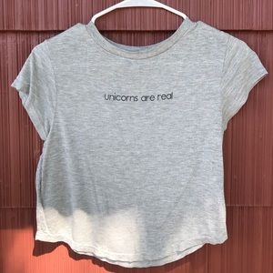 Light gray crop top size XS